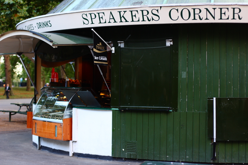 Hyde Park Speakers Corner, Londra