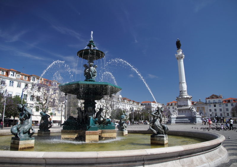 Lizbon Rossio Meydanı