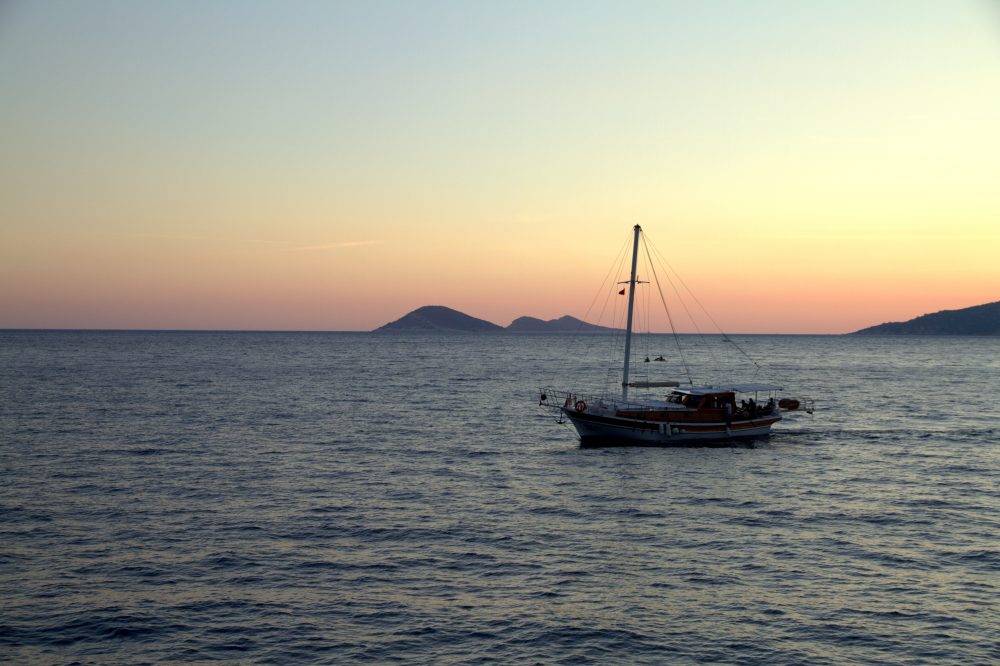 Kalkan Limanı'nda gün batımı