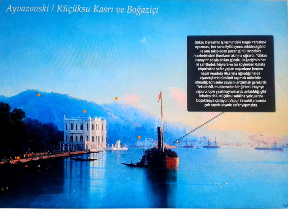 Ayvazovski Küçüksu Kasrı ve Boğaziçi isimli gravür